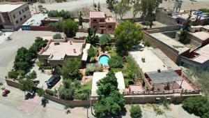 an aerial view of a house with a yard at Relais Esmeralda in Lalla Takerkoust