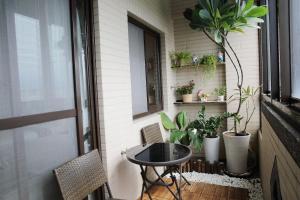 Balkon lub taras w obiekcie Fish House Hostel