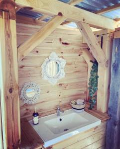 Koupelna v ubytování GreenValleyGlamping