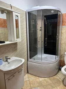 Koupelna v ubytování Casa Vio parter