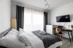 Posteľ alebo postele v izbe v ubytovaní P&O Serviced Apartments - Dionizosa