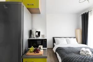Posteľ alebo postele v izbe v ubytovaní P&O Serviced Apartments - Dionizosa