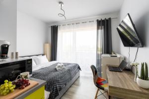 Televízia a/alebo spoločenská miestnosť v ubytovaní P&O Serviced Apartments - Dionizosa