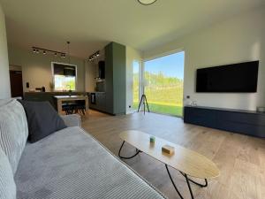 TV a/nebo společenská místnost v ubytování Apartament Luna