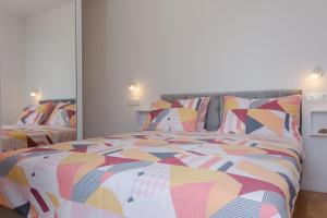 Posteľ alebo postele v izbe v ubytovaní Super modern Apartment Gold, Beautiful View