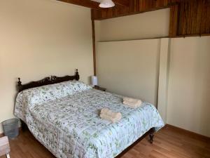 Postel nebo postele na pokoji v ubytování El Refugio de Barranco