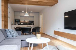 Kuchyňa alebo kuchynka v ubytovaní Wellness Apartmán Pila Kvilda