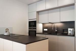 Kuchyňa alebo kuchynka v ubytovaní Wellness Apartmán Pila Kvilda