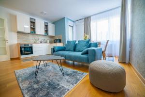 Kuchyň nebo kuchyňský kout v ubytování Kedar apartment