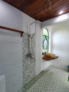 Phòng tắm tại Green Town Mộc Châu
