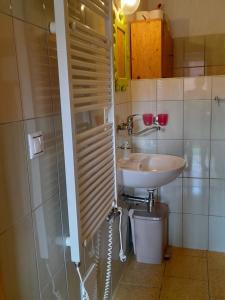 Koupelna v ubytování APARTMÁN ČESKÁ KANADA