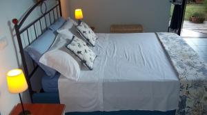Een bed of bedden in een kamer bij Exclusive Holiday Home Argentarola