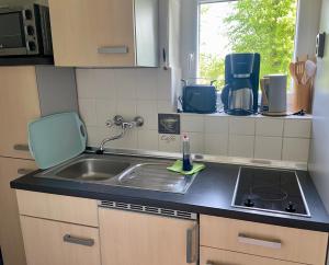 Kuchyň nebo kuchyňský kout v ubytování 1604 An der Allee