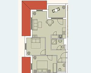 Půdorys ubytování Haus Meeresblick - Ferienwohnung Auszeit (Ref. 136764)