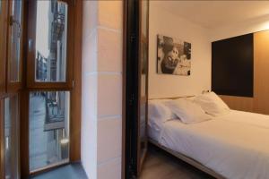 Postel nebo postele na pokoji v ubytování Hotel Cortabitarte