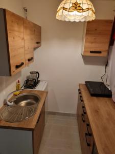 A kitchen or kitchenette at Apartament Piccolo