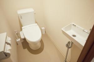 a bathroom with a toilet and a sink at SG Premium KASAI in Tokyo +35 photos