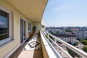 En balkong eller terrass på Luksusowy Apartament Nad Balatonem