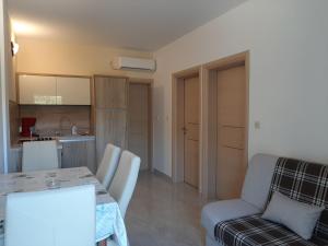 Kuchyň nebo kuchyňský kout v ubytování Apartments EDO