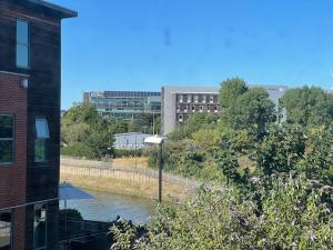 a view of a river in a city with buildings at ED Executive Ipswich Accommodation in Ipswich