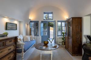 Posezení v ubytování Spitia Santorini Villa Collection