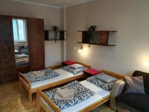 Postel nebo postele na pokoji v ubytování Garni