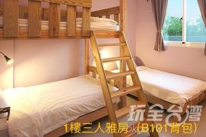 Postelja oz. postelje v sobi nastanitve 艾兒民宿 l 台東包棟 l 按訂房人數開放房間8-21人