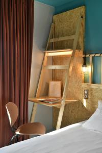 Postel nebo postele na pokoji v ubytování Birgit Hôtel Le Havre Centre