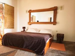 Uma cama ou camas num quarto em Dias Distintos - Turismo Rural