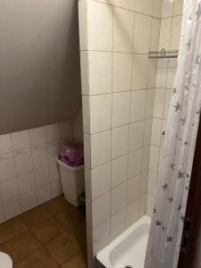 Vannituba majutusasutuses Kaszuby- Domek całoroczny nad Jeziorem Gowidlińskim