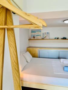 Postel nebo postele na pokoji v ubytování Tzavelitiko Home