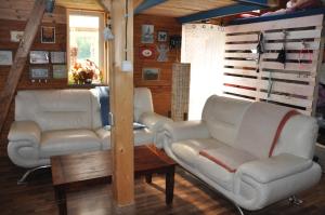 Posezení v ubytování chata-cabina