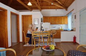 Ett kök eller pentry på Seahorse cottage