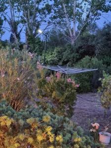 Vonkajšia záhrada v ubytovaní Cozy Corfu Bungalow 5 minutes to Aqualand