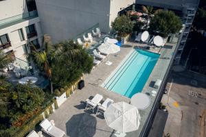 A view of the pool at The Godfrey Hotel Hollywood or nearby