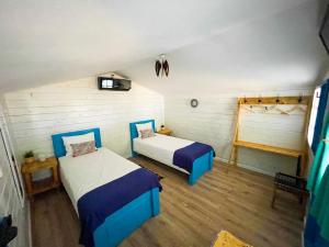 Voodi või voodid majutusasutuse Manu B&B toas
