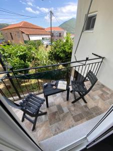 Balkón nebo terasa v ubytování Kaldis Apartment