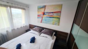 Posteľ alebo postele v izbe v ubytovaní Peters Loft