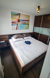 Posteľ alebo postele v izbe v ubytovaní Peters Loft