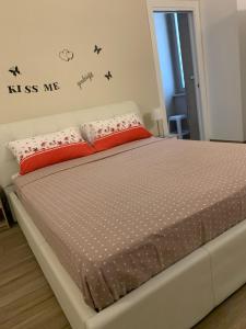 Postel nebo postele na pokoji v ubytování B&B Piano Romano -con parcheggio privato gratuito-