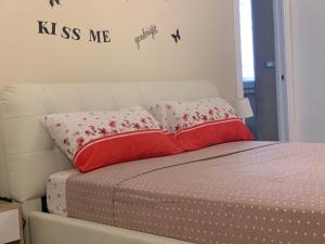 Postel nebo postele na pokoji v ubytování B&B Piano Romano -con parcheggio privato gratuito-