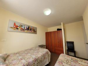 una camera con letto, armadio e TV di Atacama Valley 3 a Copiapó