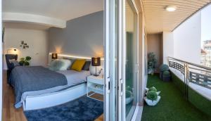 Balkón nebo terasa v ubytování Impresionante apartamento en Plaza de Galicia