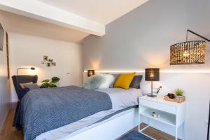 Posteľ alebo postele v izbe v ubytovaní Impresionante apartamento en Plaza de Galicia