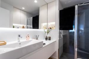 Koupelna v ubytování Impresionante apartamento en Plaza de Galicia