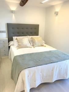 a bedroom with a large bed in a room at Precioso estudio en castro urdiales in Castro-Urdiales