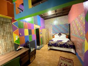 Letto o letti in una camera di Pelemkecut Double-Degree Syariah Accommodation