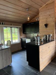 Η κουζίνα ή μικρή κουζίνα στο Koselig hytte med sentral beliggenhet