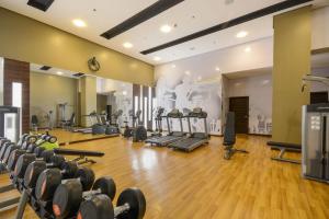 Centrul de fitness și/sau facilități de fitness de la 1bedroom Condo For rent with WiFi pool and gym