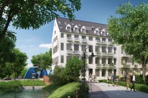 Vonkajšia záhrada v ubytovaní Property Apart - plac Jana Pawla II Centrum
